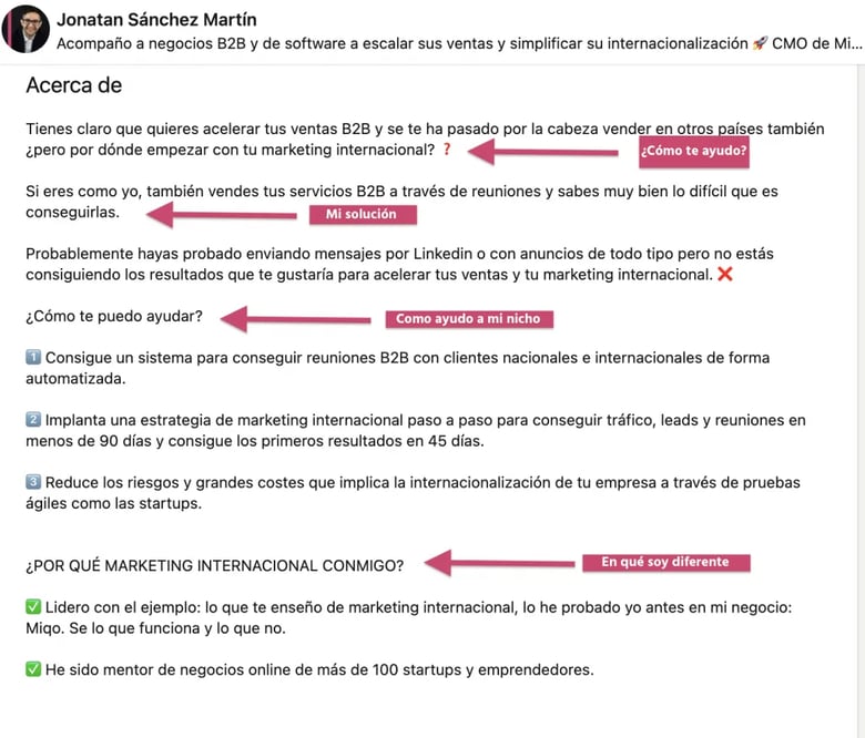 Ejemplo LinkedIn Jonatan