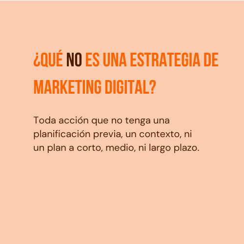 Qué no es Marketing Digital