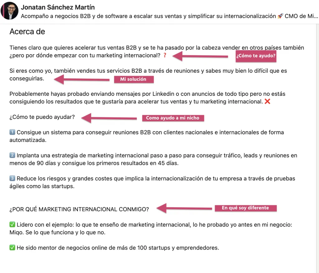 Ejemplo LinkedIn Jonatan